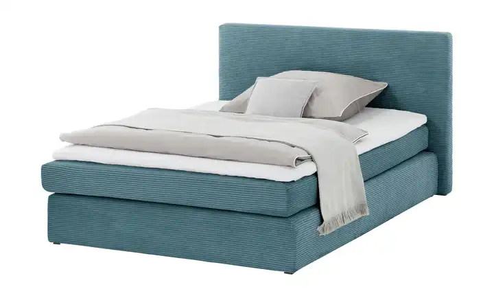 smart Boxspringbett in moderem Cordstoff Basic