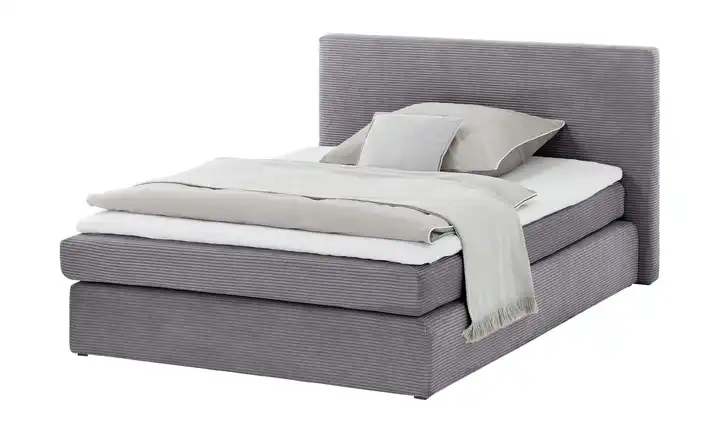 smart Boxspringbett in moderem Cordstoff Basic