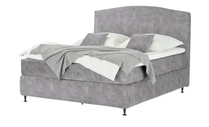 Kings and Queens Boxspringbett Skyer Hellgrau 200 cm H3 & H4