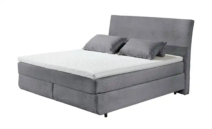 Boxspringbett Kent Grau