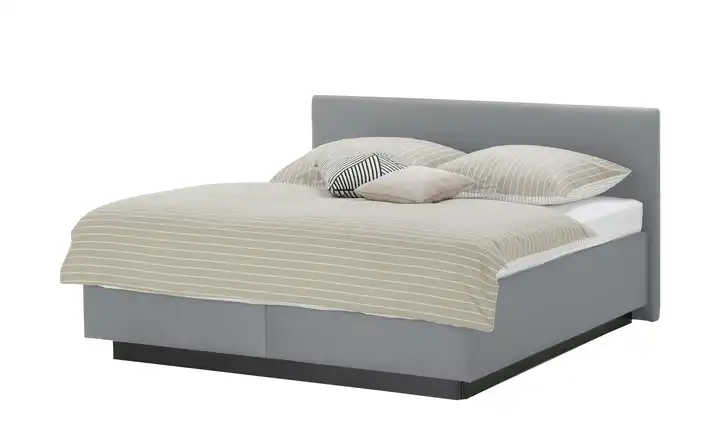 vanDoorn Polsterbett Wendematratze Flexline 2.0 180 cm Silbergrau Kopfteilhöhe ca. 95 cm H4 & H5