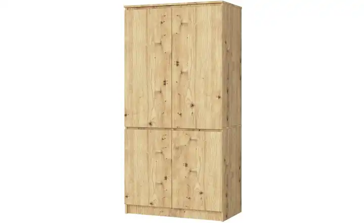 Drehtürenschrank 90 cm breit Valentina Eiche Artisan (Nachbildung)