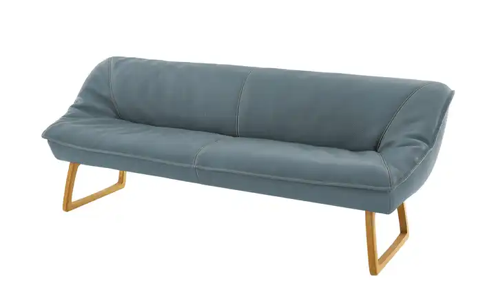 KOINOR Polsterbank  Leder Alino Blau 188 cm