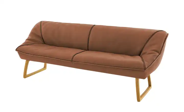 KOINOR Polsterbank  Leder Alino Cognacbraun 188 cm