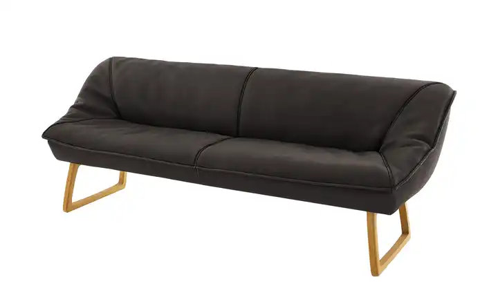 KOINOR Polsterbank  Leder Alino Dunkelbraun 188 cm