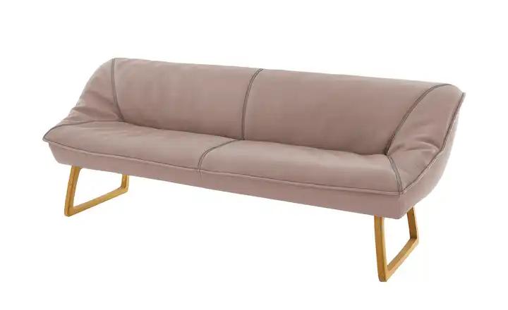 KOINOR Polsterbank  Leder Alino Altrosa 208 cm