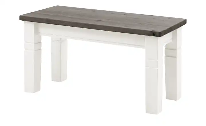 maison bleue Sitzbank  massiv Florian Weiß, Grau 90 cm