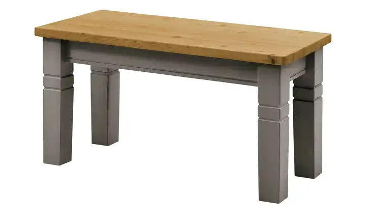 maison bleue Sitzbank  massiv Florian Grau, Hellbraun 90 cm