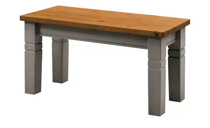 maison bleue Sitzbank  massiv Florian Grau, Braun 90 cm