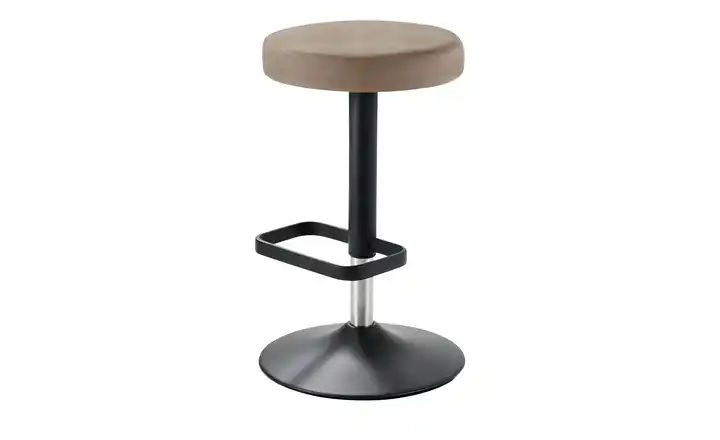 Barhocker MyDivo Hellbraun Schwarz, lackiert