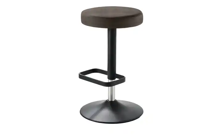 Barhocker MyDivo Dunkelbraun Schwarz, lackiert