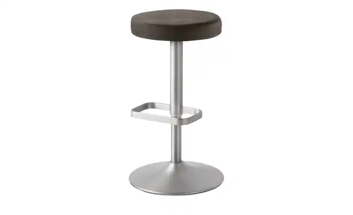 Barhocker MyDivo Dunkelbraun verchromt, matt
