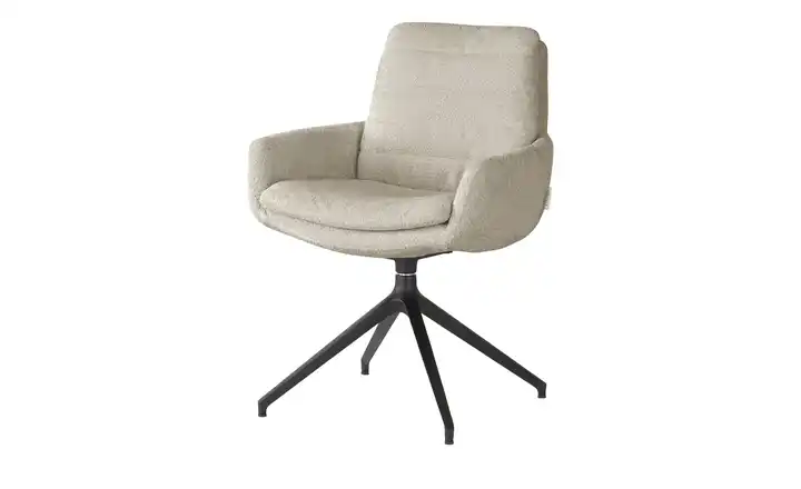 Jette Home Polsterstuhl drehbar Ferro Cappuccino