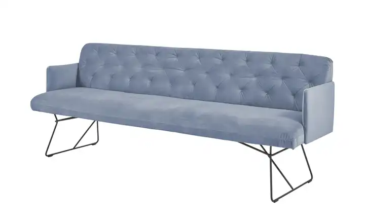 Jette Home Polsterbank Salo Blau Velours 246 cm