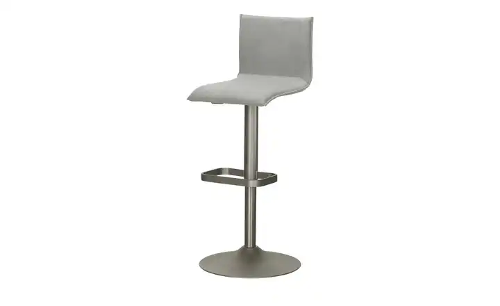 Barhocker MyTina Grau edelstahlfarben, matt