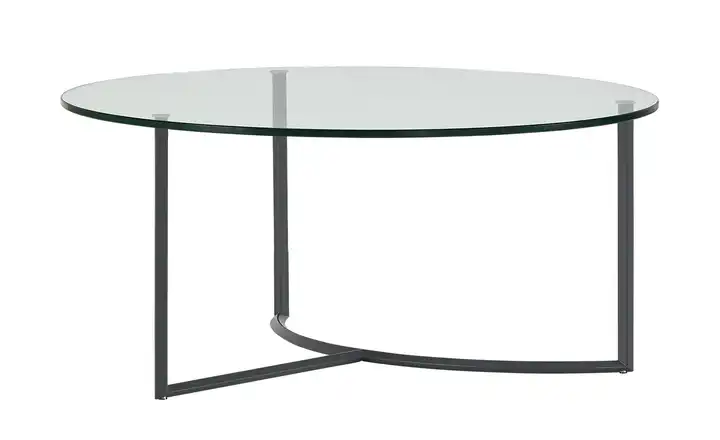 Couchtisch Hesel transparent Basaltgrau Höhe ca. 32 cm