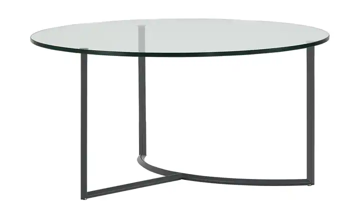 Couchtisch Hesel transparent Basaltgrau Höhe ca. 37 cm