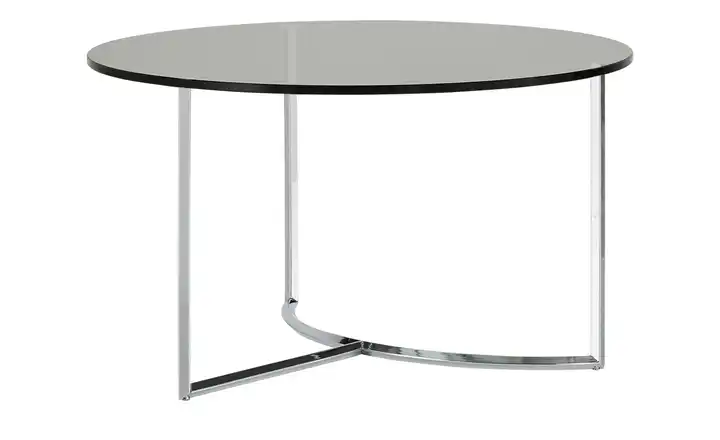 Couchtisch Hesel Grau verchromt Höhe ca. 42 cm