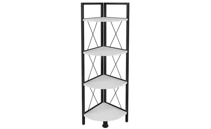 Eckregal Insasi Weiß 123 cm