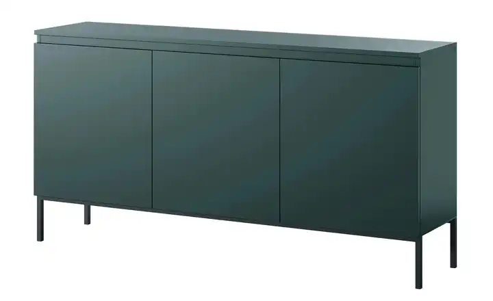 Sideboard Bemmi 150 cm Dunkelgrün 3 Stück