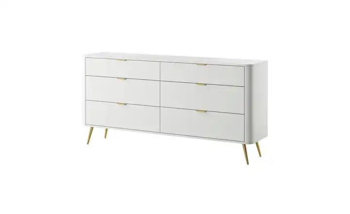Sideboard Oval Weiß