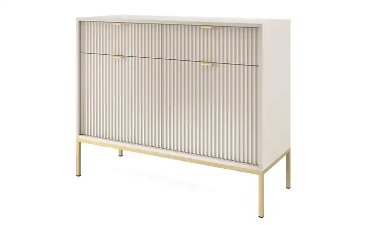 Sideboard Vellore Greige Goldfarben