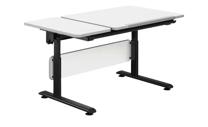 PAIDI Schülerschreibtisch Diego Black Weiß 130 cm