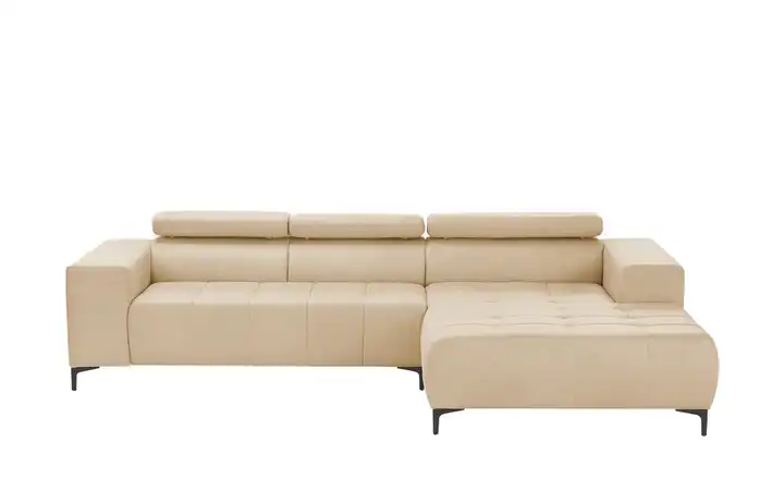 switch Ecksofa aus Mikrofaser Caro Beige rechts Grundfunktion