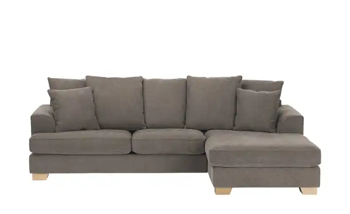 SOHO Ecksofa Franka Braun rechts Webstoff