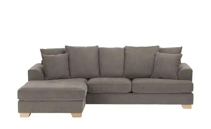SOHO Ecksofa Franka Braun links Webstoff