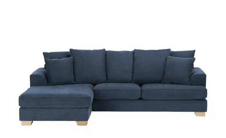 SOHO Ecksofa Franka Dunkelblau links Webstoff