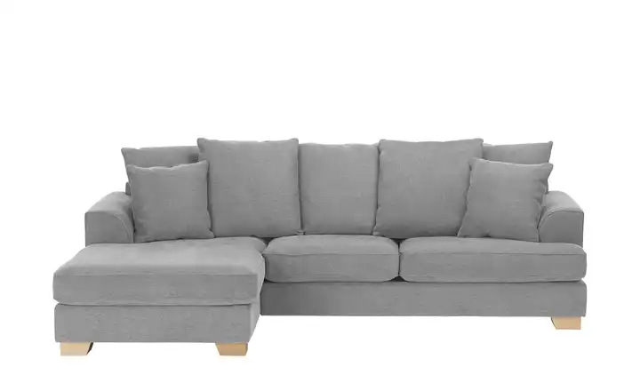 SOHO Ecksofa Franka Steingrau links Webstoff