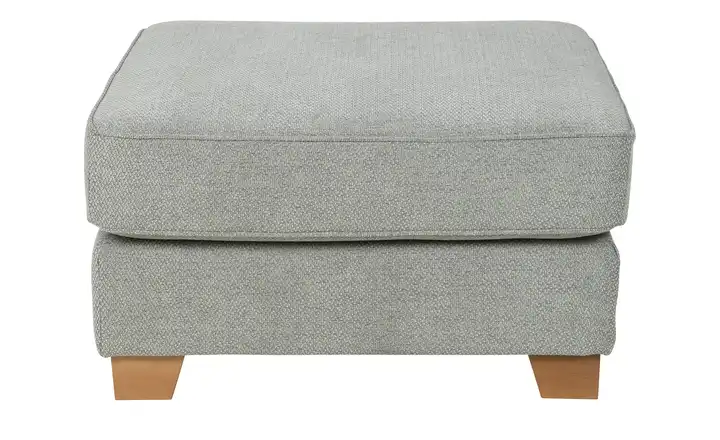 SOHO Hocker Franka Steingrau Webstoff grob