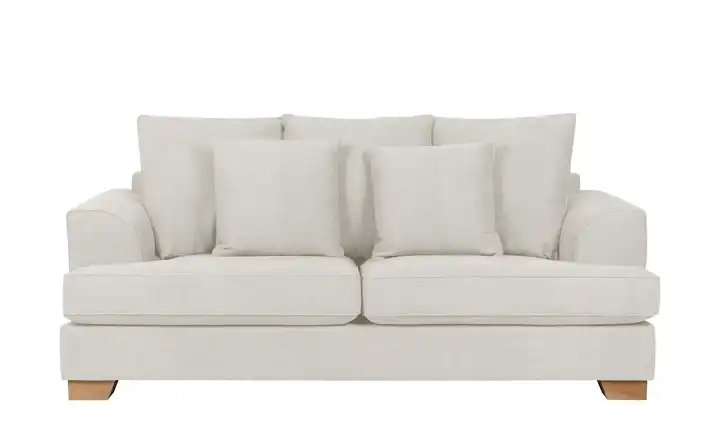 SOHO Sofa Franka Wollweiß 2,5 Webstoff grob