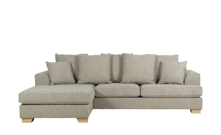 SOHO Ecksofa Franka Sand links Webstoff