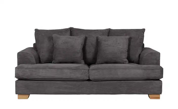 SOHO Sofa Franka Anthrazit 2,5 Cordstoff