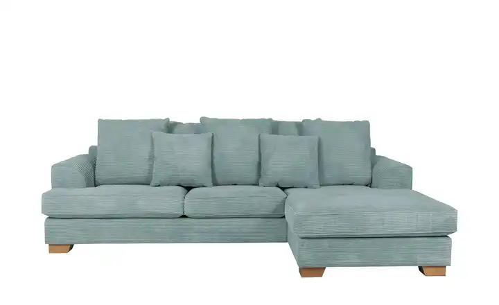 SOHO Ecksofa Franka Mintgrün rechts Cordstoff