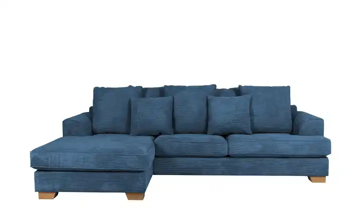 SOHO Ecksofa Franka Petrol links Cordstoff