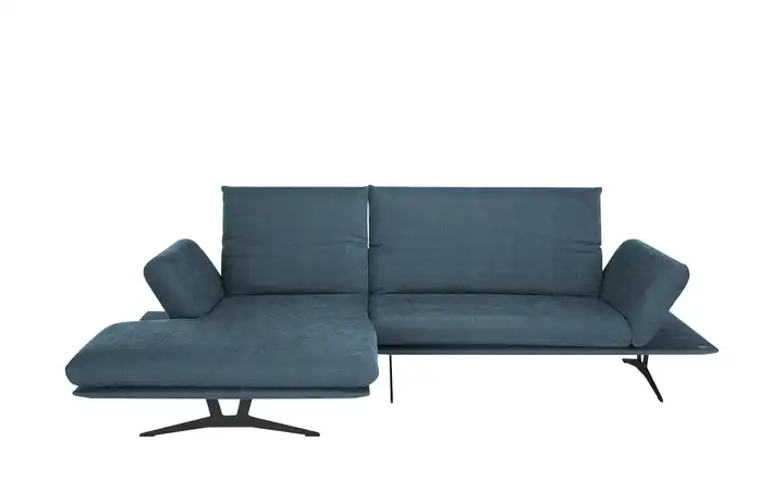 KOINOR Ecksofa  aus Flachgewebe Francis  Dunkelblau links
