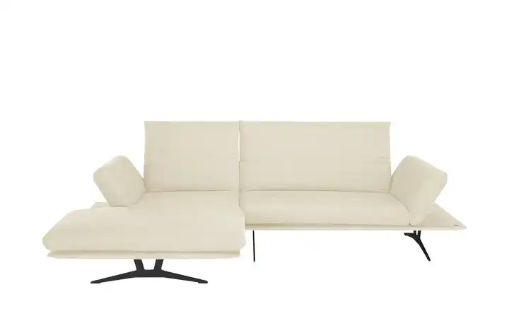 KOINOR Ecksofa  aus Flachgewebe Francis  Creme links