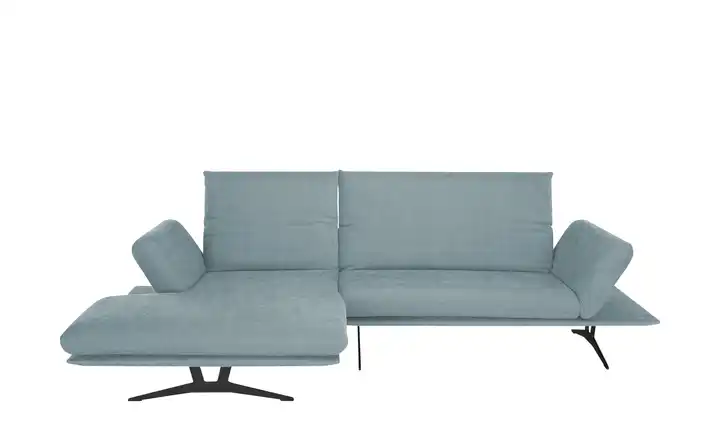 KOINOR Ecksofa  aus Flachgewebe Francis  Blau, Petrol links