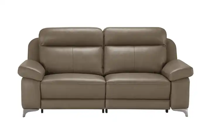 Wohnwert Sofa 3-sitzig mit elektrischer Relaxfunktion Arianna Hellbraun