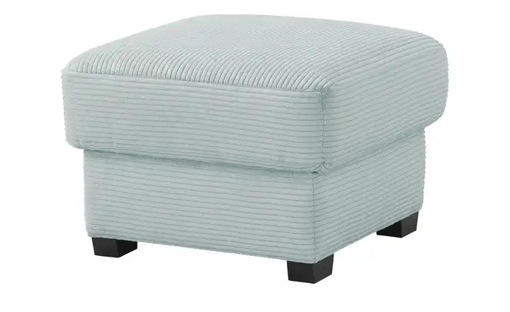 bobb Hocker mit Boxspringpolsterung Lisa de Luxe Mintgrün Cordstoff