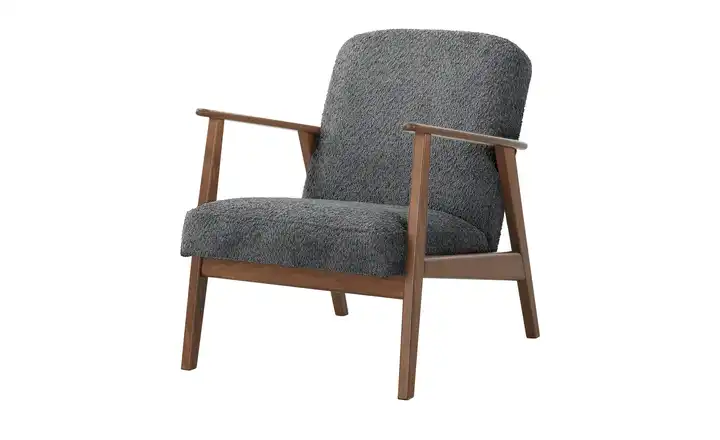 smart Sessel Chenille Rada Dunkelgrau Chenille