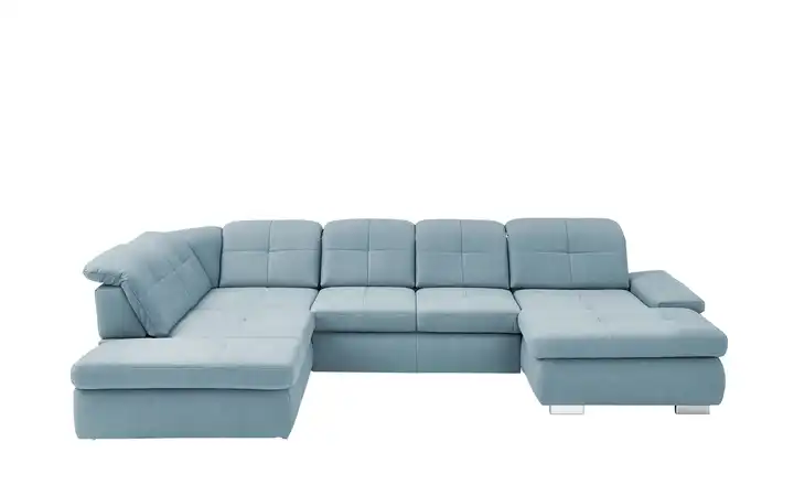 Lounge Collection Wohnlandschaft aus Mikrofaser Affair links Grundfunktion Hellblau