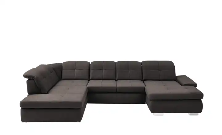 Lounge Collection Wohnlandschaft aus Mikrofaser Affair links Grundfunktion Schokoladenbraun