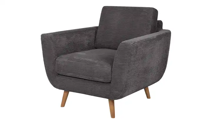 SOHO Sessel Smilla Anthrazit Cordstoff
