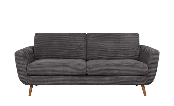 SOHO Sofa Smilla  2,5 Anthrazit Cordstoff