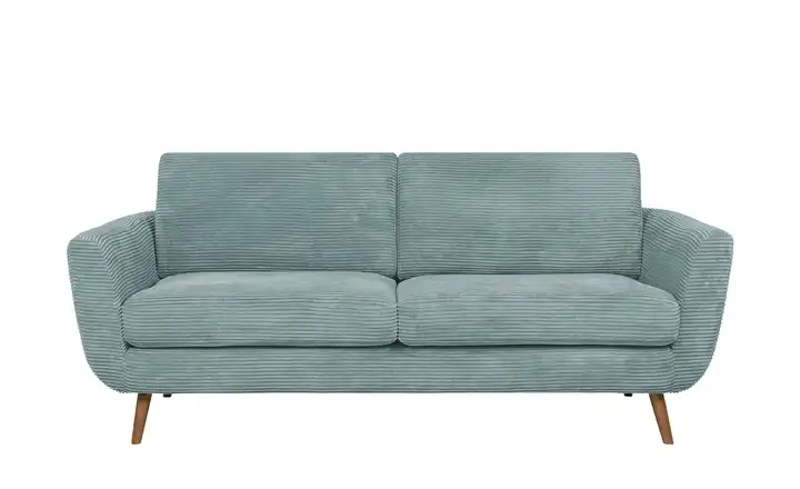 SOHO Sofa Smilla  2,5 Hellblau Cordstoff