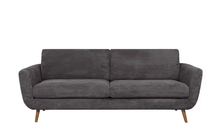 SOHO Sofa Smilla  3 Anthrazit Cordstoff